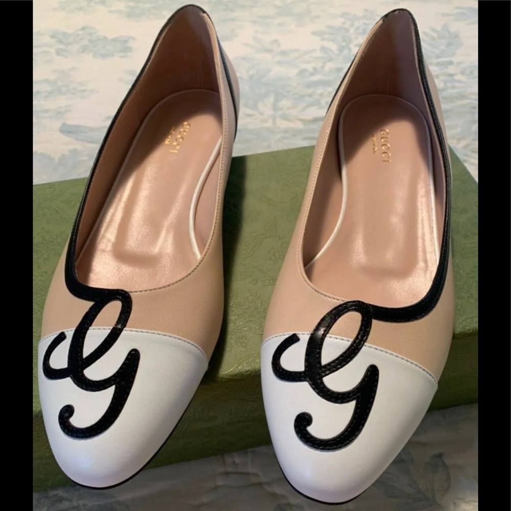 Gucci Malaga leather ballet flats